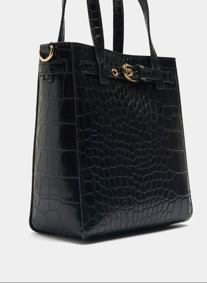 بارفوا حقيبة يد مع نقش حيواني