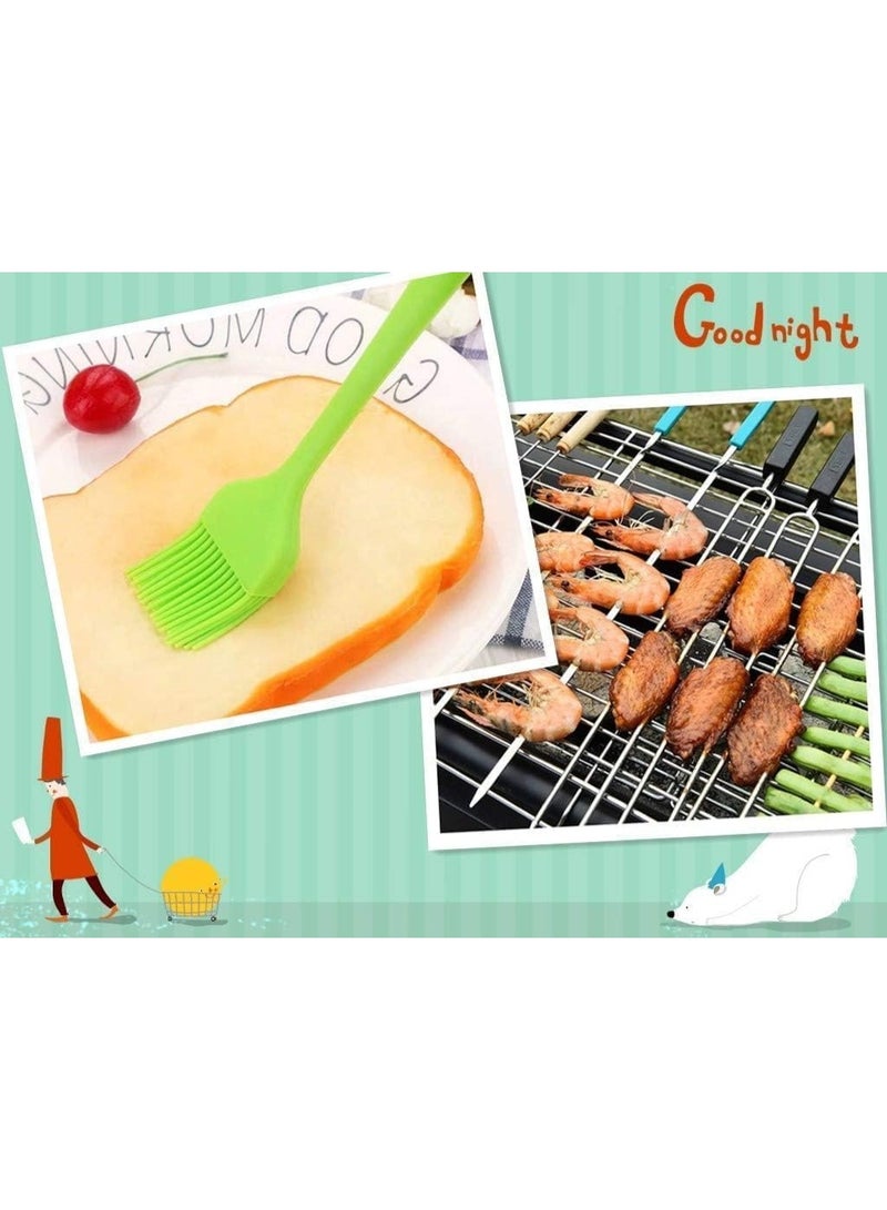 3 Piece Silicone Applicator Set Includes(Spoon + Spatula + Brush) Heat Resistant Non-Stick Kitchen Cooking Tools - Image 2