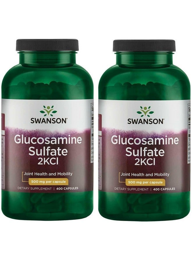Swanson Premium Brand Swanson Glucosamine Sulfate 2Kcl 500 mg 400 Caps (2 Pack) - Image 1
