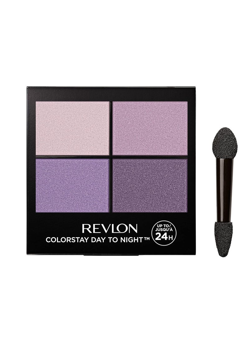Revlon ColorStay Day to Night Eyeshadow Quad, Longwear Shadow Palette with Transitional Shades and Buttery Soft Feel, Crease & Smudge Proof 16 Oz 530 Seductive - Image 1