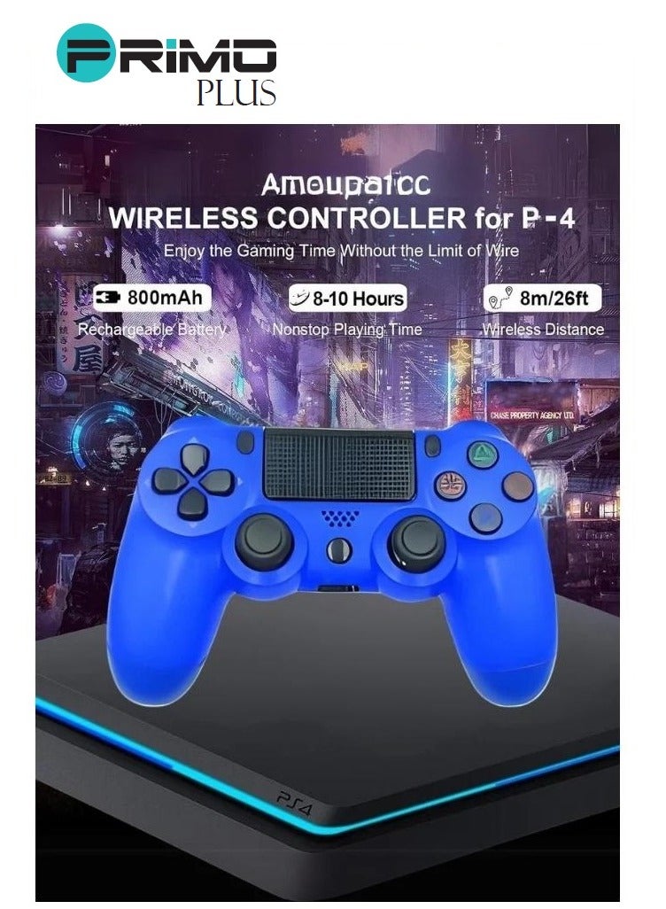 PRIMO PLUS Double Motor Vibration Wireless Controller For P4 Blue - Image 4