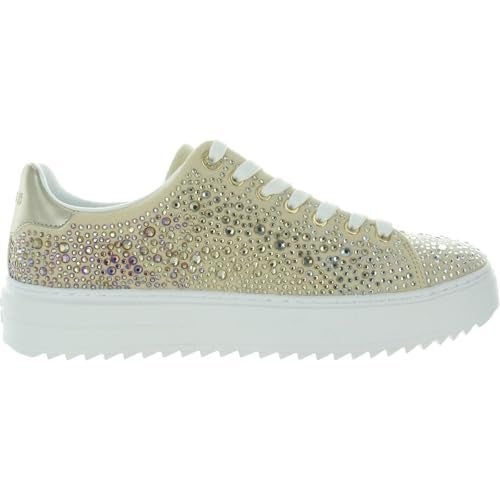 GUESS Women's DENESA Sneaker, Gold 710, 9.5 - Image 3