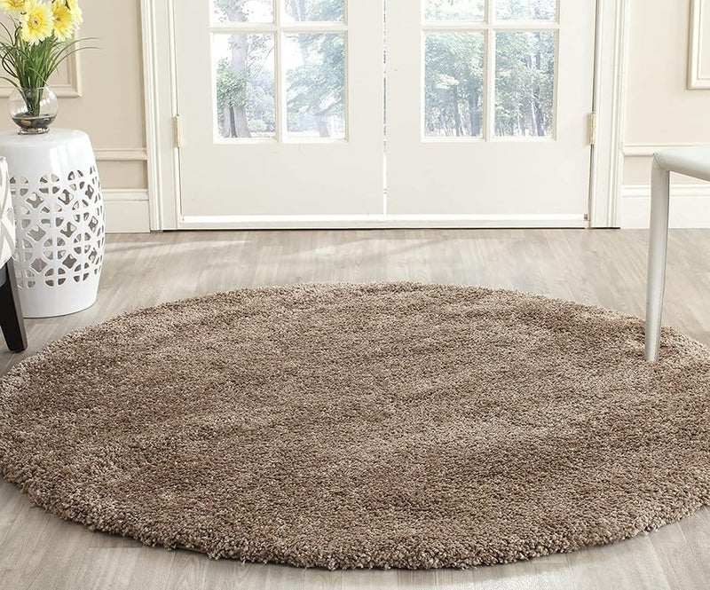 ENIGMATIC Soft Washable Anti Skid Shaggy Carpet – Fluffy Carpet for Living Room & Bedroom, Premium High Pile Rug (2x2 feet, Mouse) - Image 3