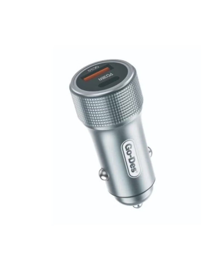 Go-Des QC2018 45W+PD Car Phone Adapter