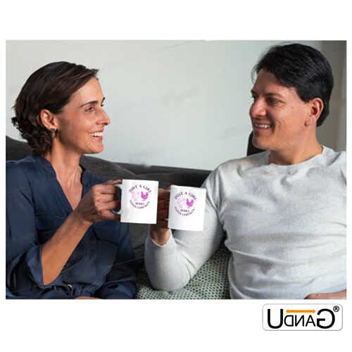UDNAG White Ceramic Coffee/Tea Mug 'Chicken | just a Girl who Loves Chicken' Perfect for Gifting [330ml] - Image 3