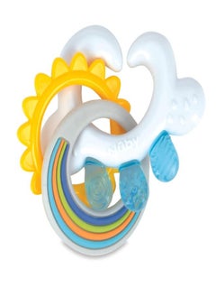 Nuby Nuby Cloud Teether with Sun and Silicone Rain Links : 3+ Months  - Image 2