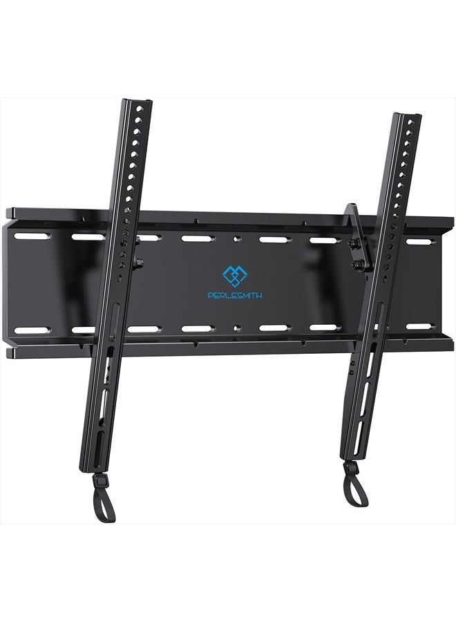 PERLESMITH Tilting TV Wall Mount Bracket Low Profile for Most 23-60 inch LED LCD OLED, Plasma Flat Screen TVs with VESA 400x400mm Weight up to 115lbs, Fits 16" Wood Stud - Image 1