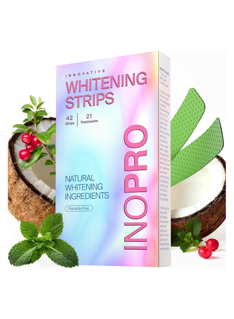 InoPro - Green is the new white.Our whitening strips will effectively whiten your teeth without harming your oral health.Our green whitening strips have a natu stain remover