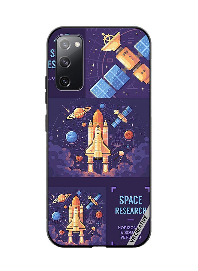VR CREATIVE Protective Case Cover For Samsung Galaxy S20 FE 5G Space Research Design Multicolour - Image 1