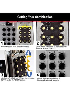 Master Lock Black Wall Mount Key Lock Box with Push Button Code for Listings, Outdoor Key Safe for Realtors, Job Sites, Landlords and Property Managers, 5 Key Capacity, 5423D - pzsku/Z336AACE419E7EDB33790Z/45/_/1740119379/c71ed71a-fde3-4c8b-a616-f90e2320bae5