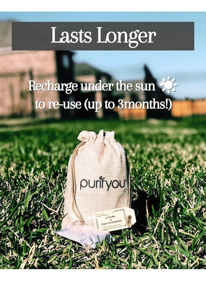purifyou 100% Natural Bamboo Charcoal Air Purifying Bag Set Of 12 Carbon Filters Deodorizer Bags Odor Absorber For Diaper Pail Trash Shoes Closets Cars Fridge Pets House Kitchen Home By Purifyou  - Image 4