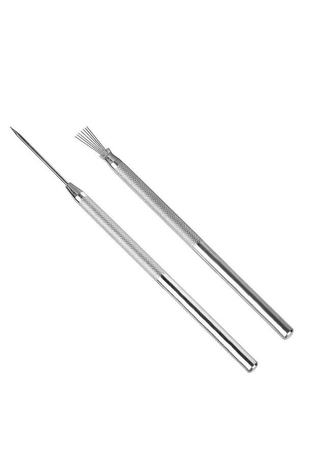 KAEZDD 2Pcs Clay Needle Tools Feather Wire Texture Tool For Clay Pottery Sculpting Texturing Modeling Tools - Image 1