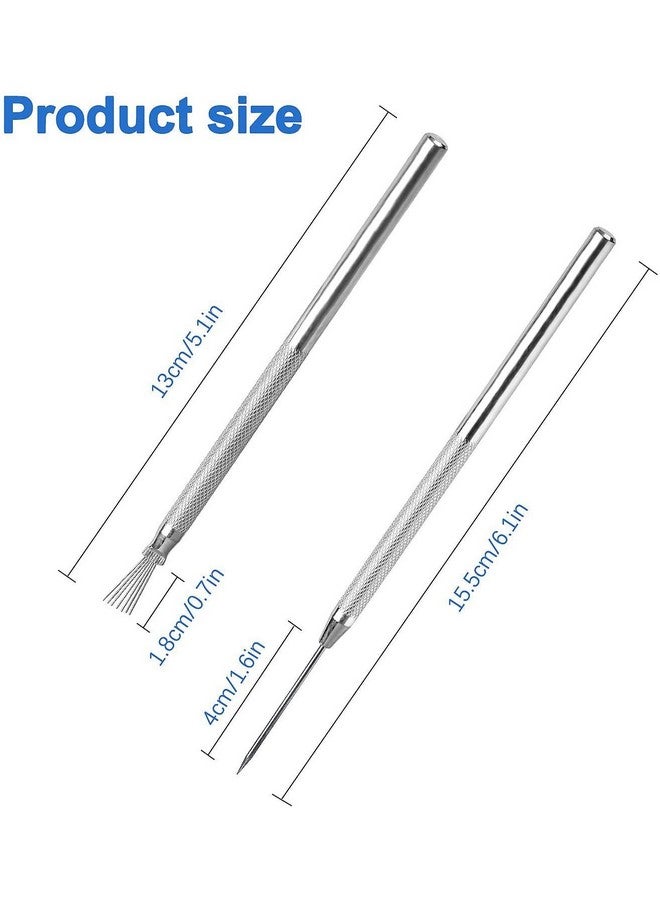 KAEZDD 2Pcs Clay Needle Tools Feather Wire Texture Tool For Clay Pottery Sculpting Texturing Modeling Tools - Image 2