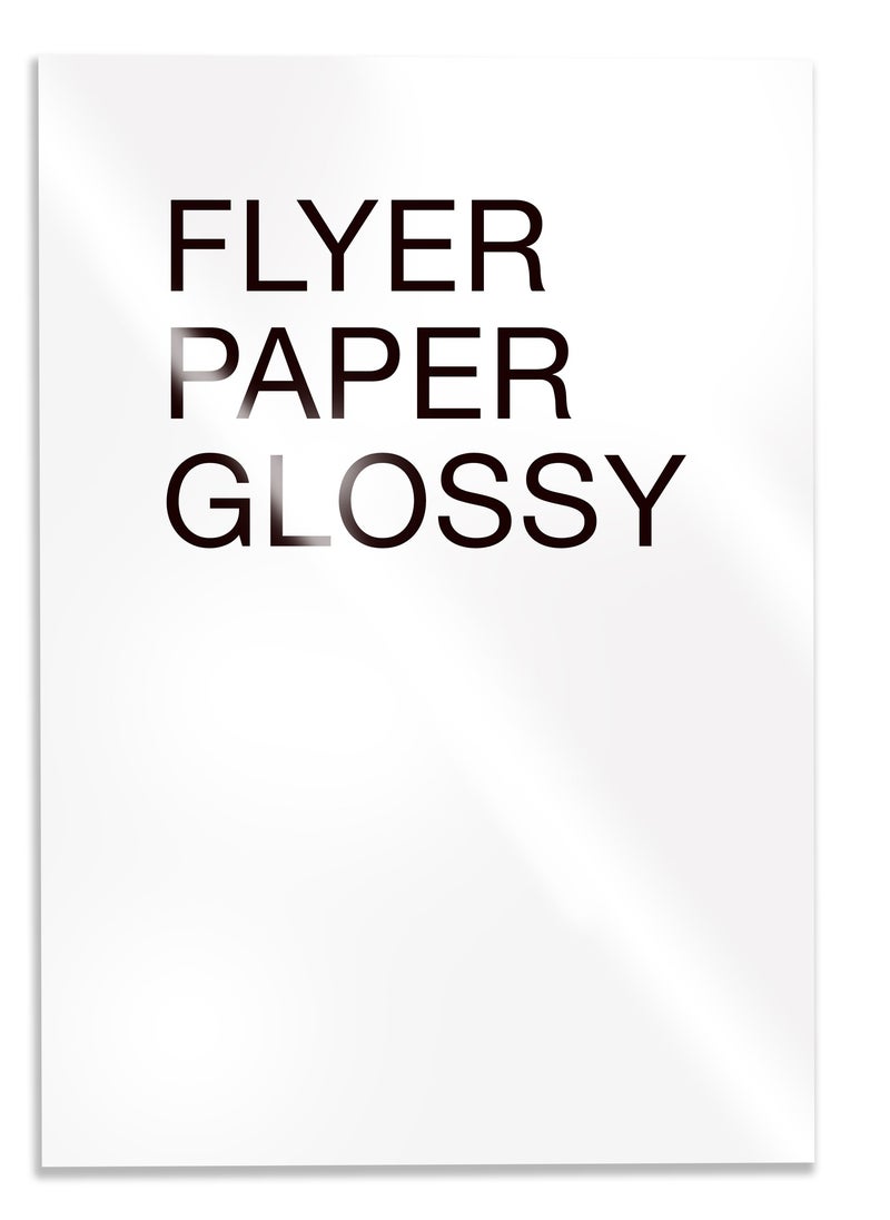 firstnock - 250 GSM Glossy White Cardstock A4-100 Sheets - Flyer Printing Paper for Posters, Leaflets, Drawings, Photos, Sketches - Ideal for Office, School, and Inkjet Printing - Art Glossy Paper - Image 1