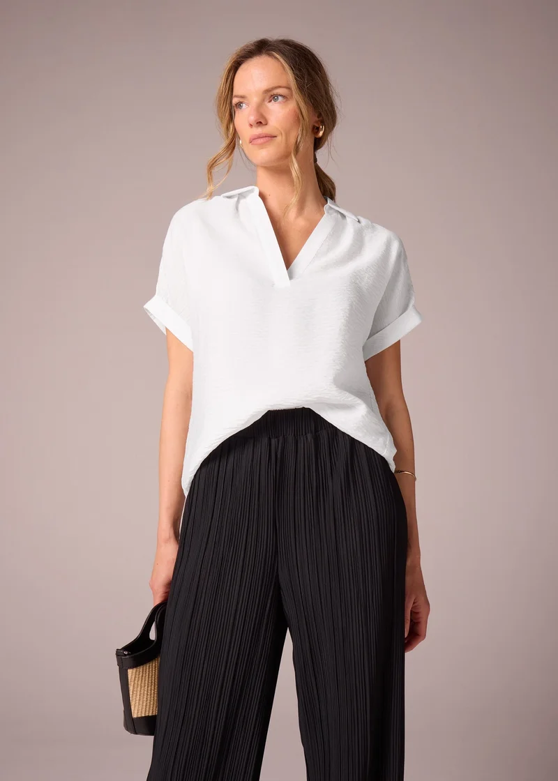 Matalan Et Vous White Popover Blouse
