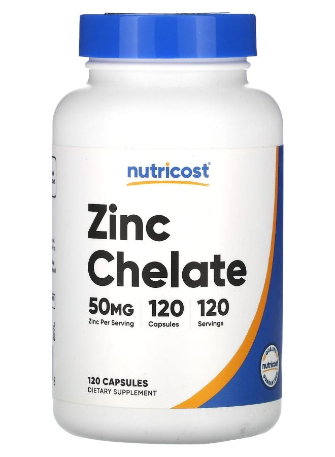 Nutricost Zinc Chelate 50 mg 120 Capsules