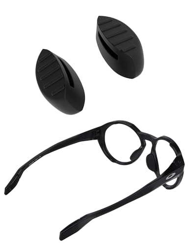 SAUCER Replacement Nose Pieces Pads for Oakley Clifden OO9440 Sunglasses - Asian Fit Black - Image 1