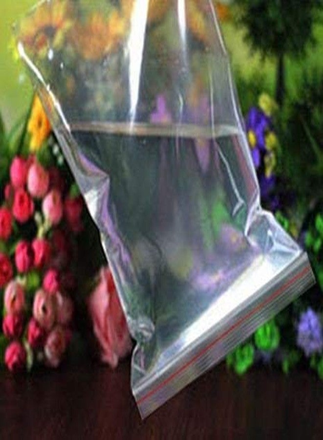 DMS RETAIL Transparent Zip Lock Pouch Bag Airtight Resealable Plastic Bags 6x8 Inches -Pack of 100 - Image 4