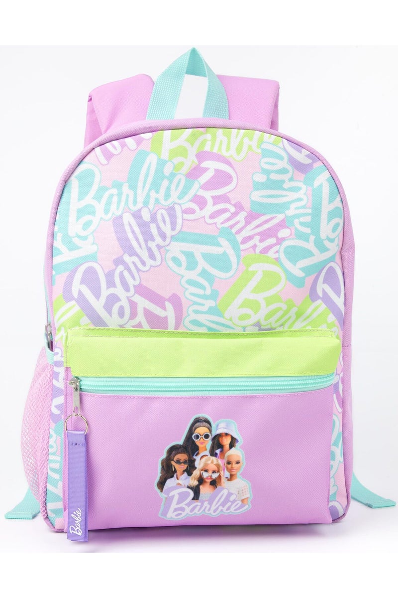 Bamboo Bark Barbie Girls Purple Printed 4 Piece Backpack Set / school bag set - Image 2
