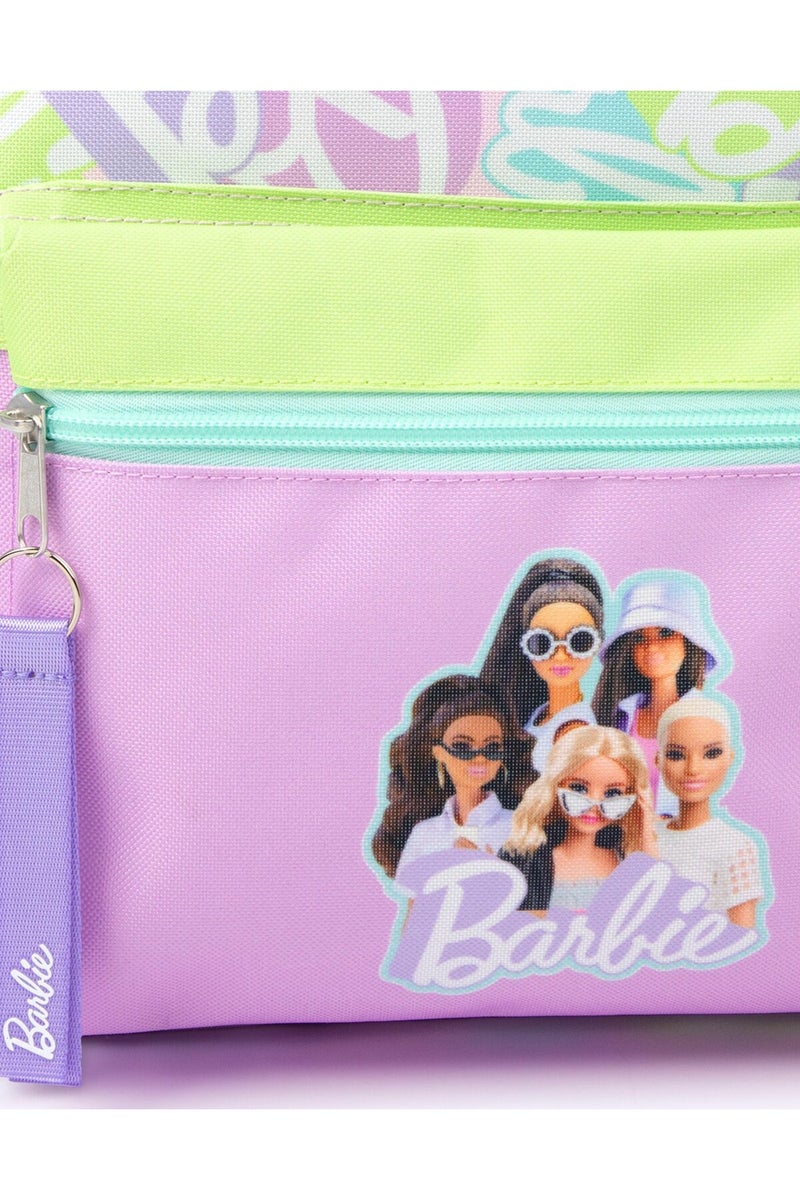 Bamboo Bark Barbie Girls Purple Printed 4 Piece Backpack Set / school bag set - Image 4