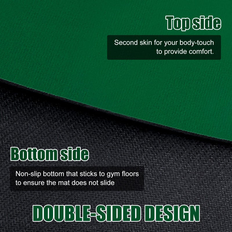 Woanger 12 x 2.5 Ft Long Jump Mat Green Sports Broad Jump Measurement Mat Hash Marks Carpeted Non Slip for Gym School Home Flooring Exercise Workout Training - Image 4