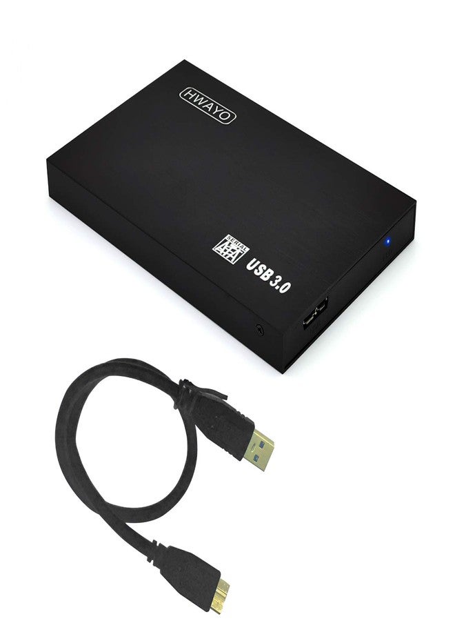 HWAYO Ultra Slim Portable External Hard Drive USB3.0 2.5'' HDD Storage for PC/Desktop/Laptop/MacBook/Chromebook/Xbox One Games (Black) 160GB black