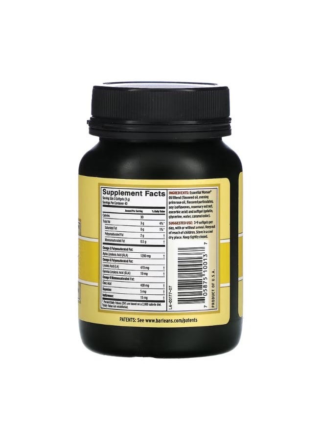 BARLEAN'S - Essential Woman Supplement 120 Softgels - Image 1