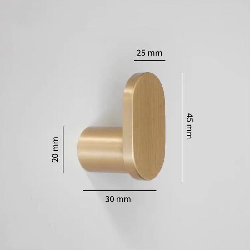 Solid Brass Wall Mounted Coat Hooks Towel Hanger Gold Color B 100g Bathroom Kitchen Organizer - Image 3