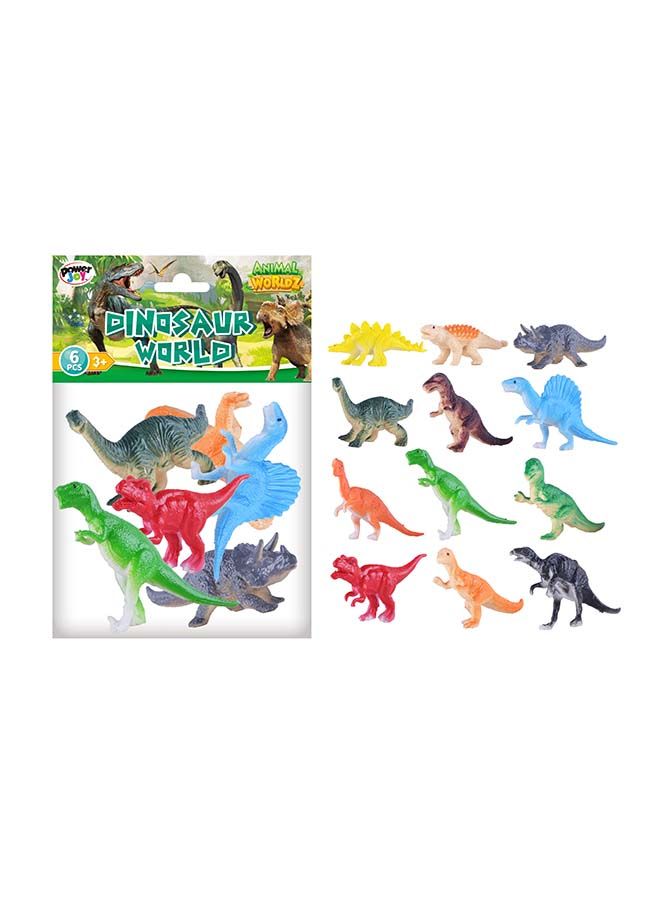Power Joy Animal Worldz Dinosaur 4 Inch 6 Pieces - Image 2