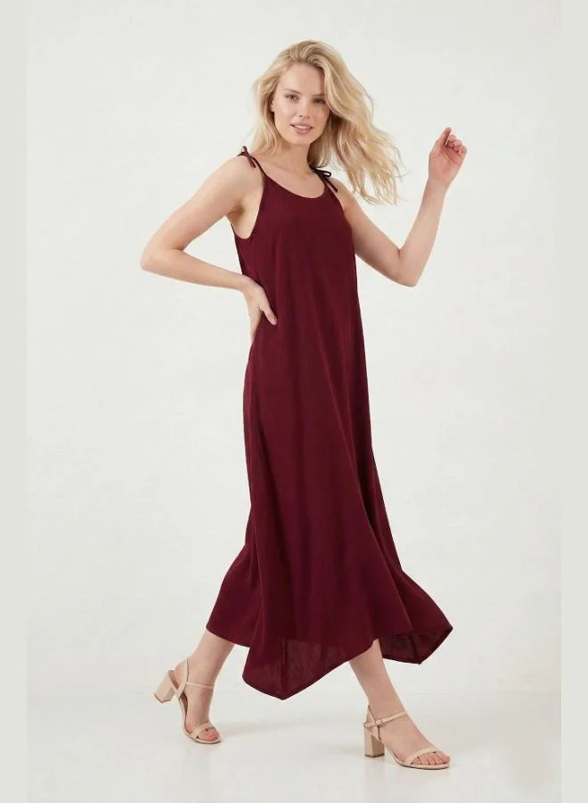 ليلا Lela Regular Fit Strappy Long Dress Women's Dress 5865732