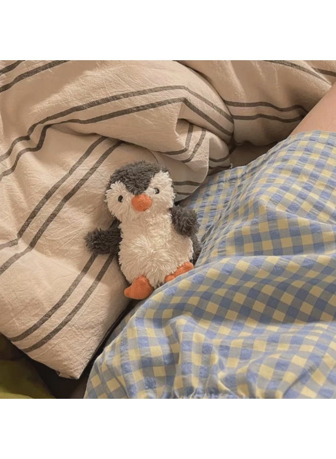 Peanut Penguin Plush Keychain – Cute Couple Bag Charm - Image 1