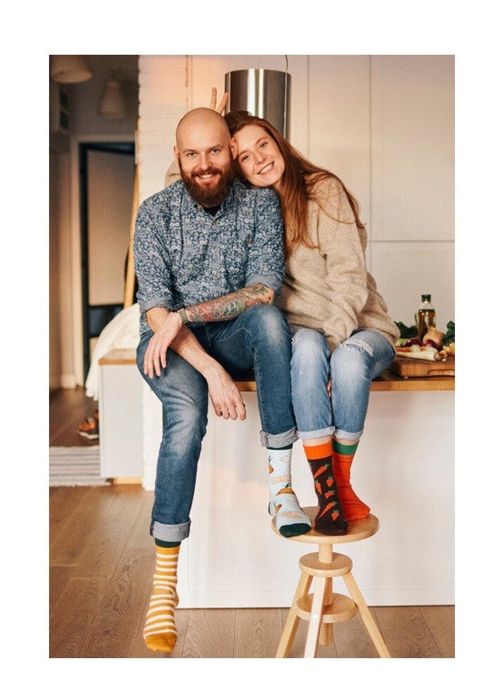 SYNSYB Colorful Novelty Dress Socks - One Size Fits Most, Funny & Funky Patterned Crew Socks for Men & Women - Image 5