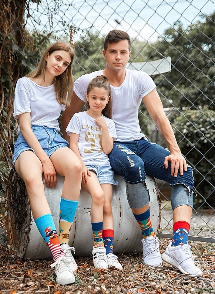 SYNSYB Colorful Novelty Dress Socks - One Size Fits Most, Funny & Funky Patterned Crew Socks for Men & Women - Image 2