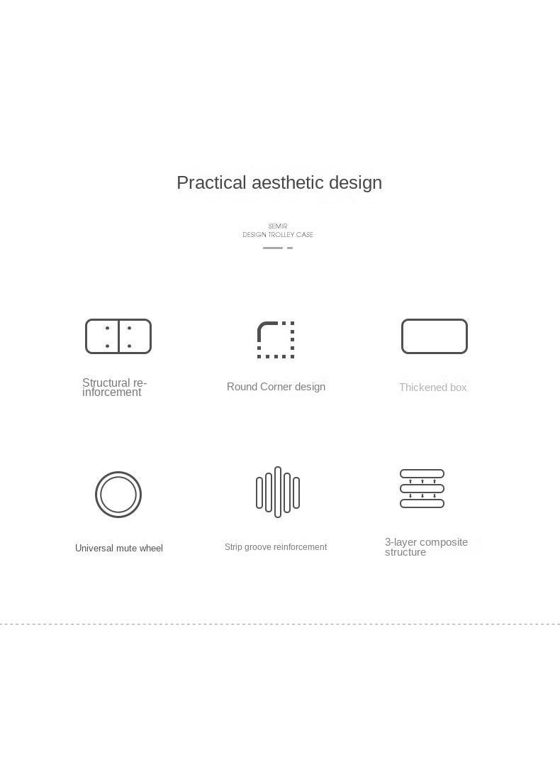 general 1-Piece Foldable Luggage With Lever - Image 2