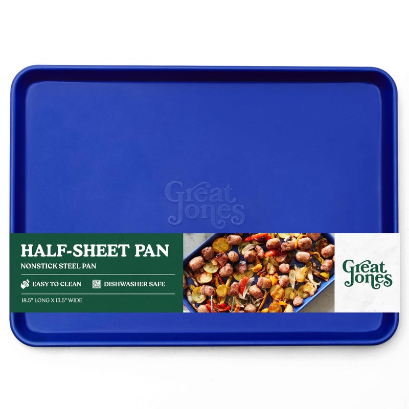 Great Jones Holy Sheet Pan (Blueberry) | Nonstick, Half-Sheet Pan | Aluminized Steel, 18.5" x 13.5" | for Baking, Roasting, & Broiling | Premium Bakeware with Even Heat Distribution | Dishwasher-Safe - Image 1
