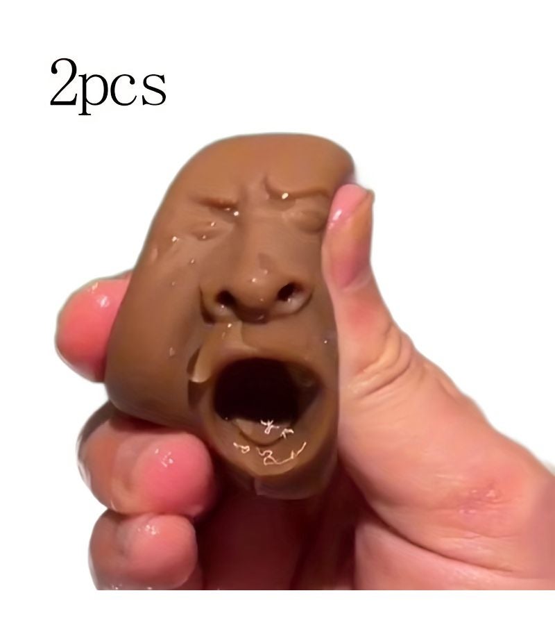 2pc Yawning Tea Pet Funny Water Spray Squeeze Toy Prank Gift for Office Jokers - Image 1