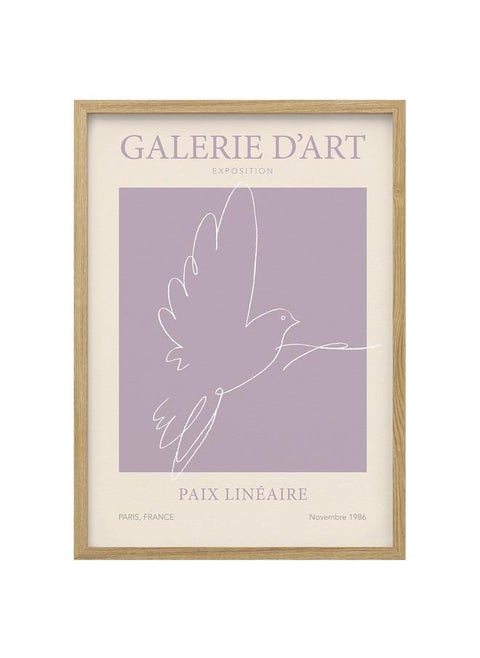 Frame With Poster, Paix Lineaire, 50X70 Cm