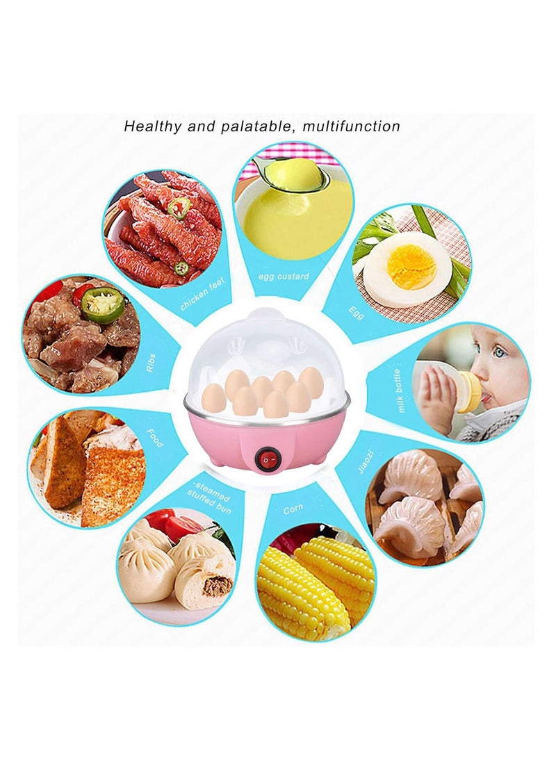High Temperature Resistant Fast Egg Cooker, Automatic Power Off Electric Egg Cooker, Anti-Dry Burning Egg Cooker, Pp Material With Heating Plate, Suitable For Hard Boiled Eggs (Blue Single Layer)  - Image 4