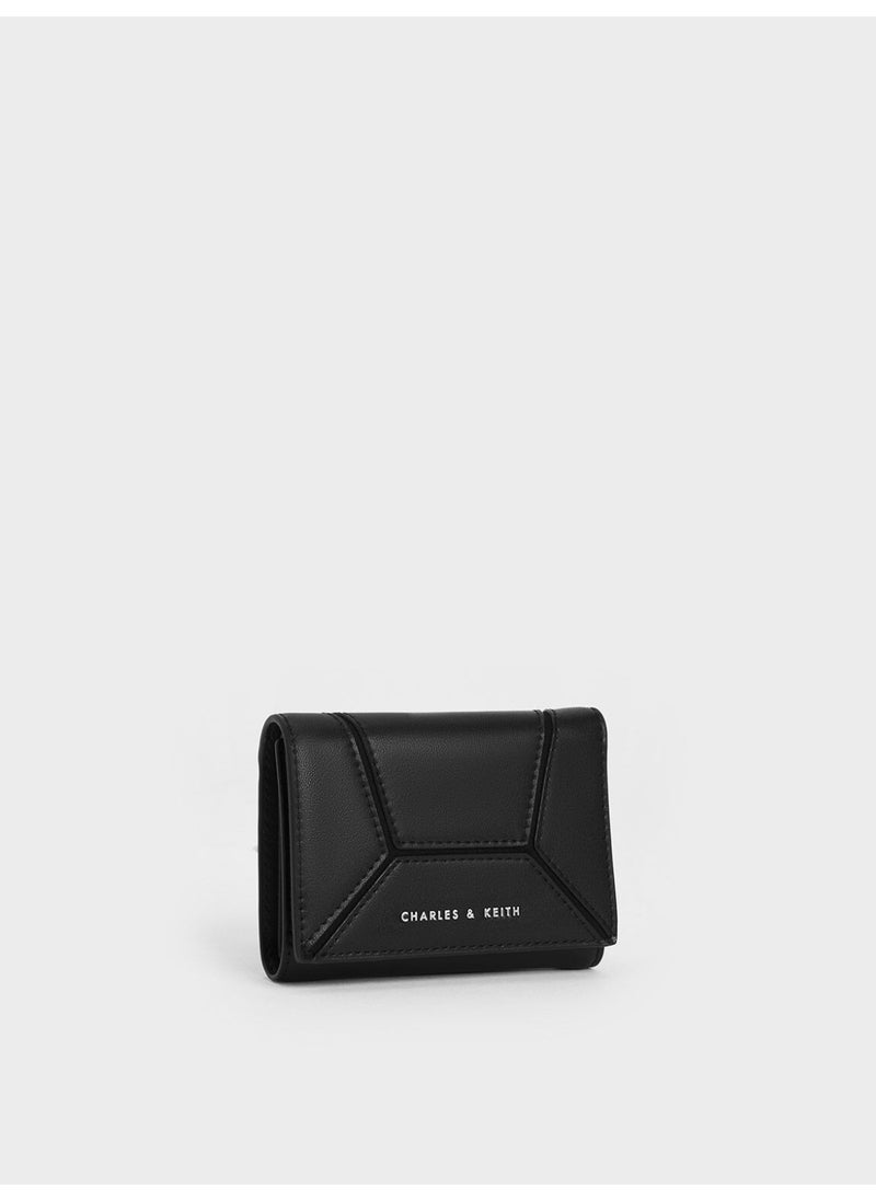 Charles & Keith CHARLES & KEITH Nasrin Geometric Wallet for Women - Black  - Image 3