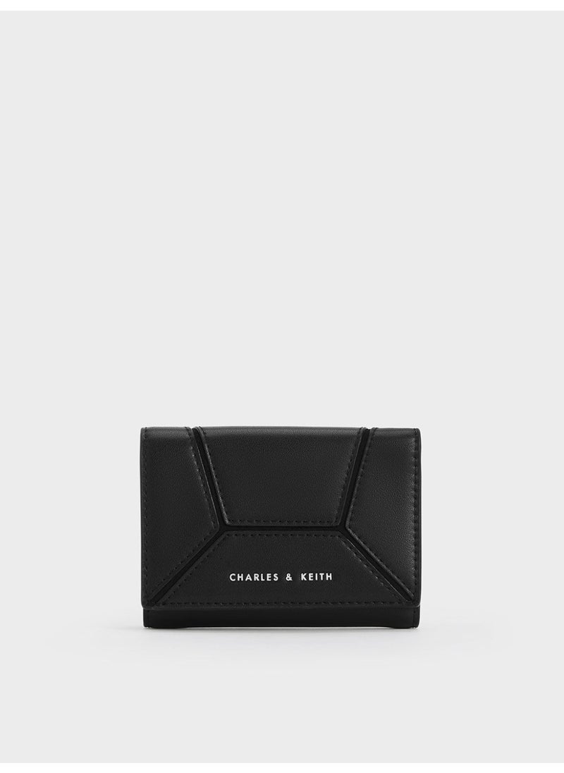 Charles & Keith CHARLES & KEITH Nasrin Geometric Wallet for Women - Black  - Image 1