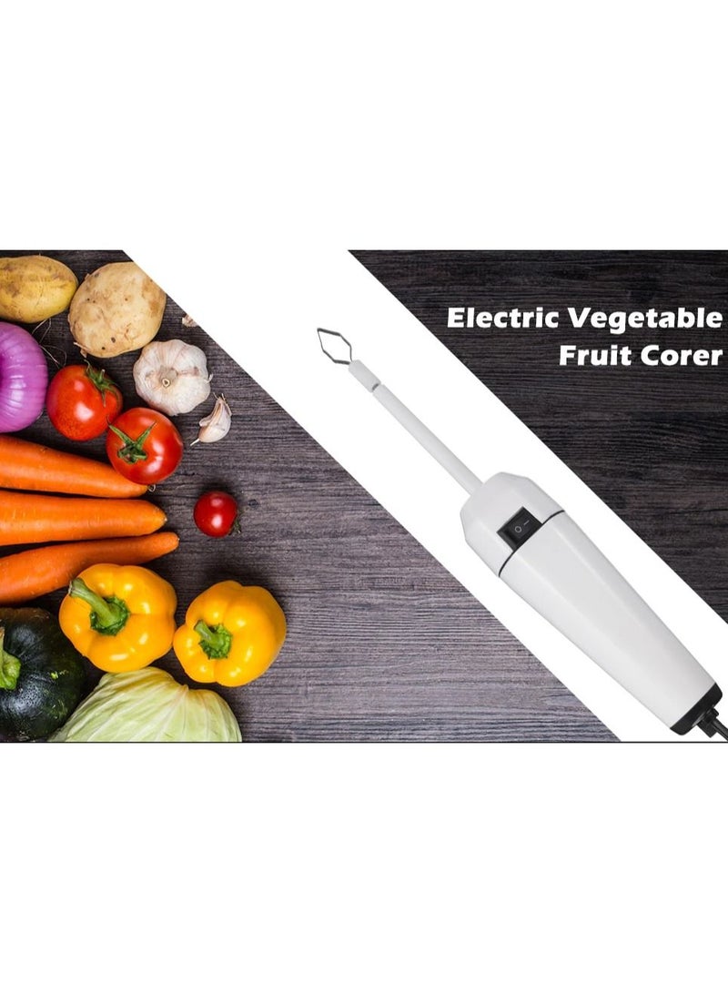 Household Electric Fruit Corer Vegetable Melon Drill Stirrer Spiralizer Kitchen Gadgets Stainless Steel Corer Remover Kitchen Tools  - Image 1