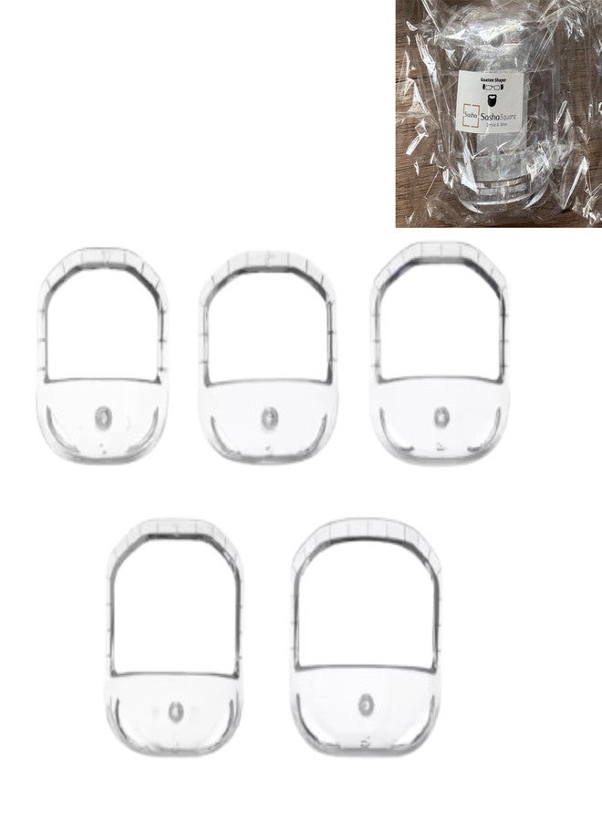 Sasha Square Goatee Beard Shaper Template for Men, Goatee & Beard Trimming Shaving Kit, Saves Time (Transparent) - Image 1