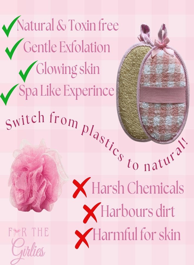 CraftsOfEgypt Natural Loofah Exfoliating Body Scrubber for Women Made with Natural Egyptian Loofa Sponge, Bath Shower Luffa lufa for face and Body. exfoliator Scrub Pads - Image 4