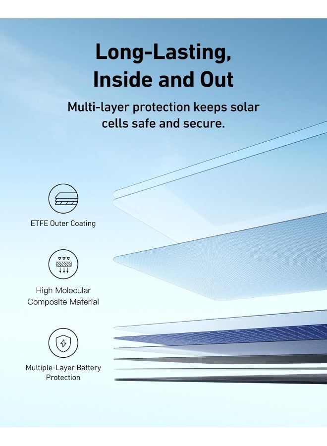 Anker SOLIX PS400 Solar Panel with Adjustable Kickstand, 400W Foldable Portable Solar Charger, IP67 Waterproof, Smart Sunlight Alignment, for Camping, RVs, and Blackouts - Image 5