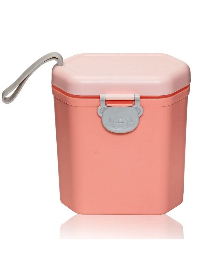 ادور وعاء سيليكون لحليب البودرة للأطفال، وعاء أو موزع لتخزين طعام الأطفال (450 جرام، وردي، لكبار السن) - Image 1