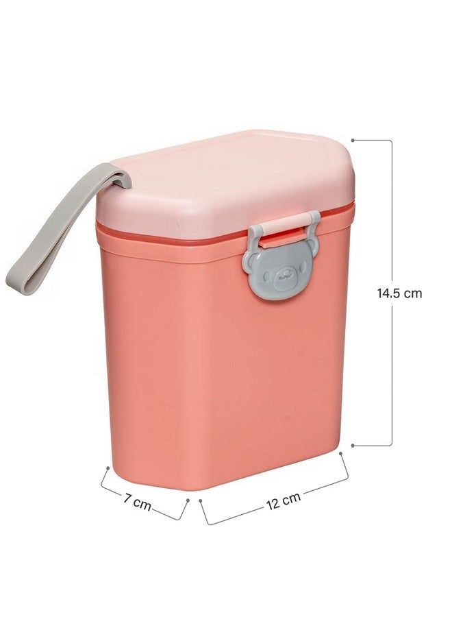 ادور وعاء سيليكون لحليب البودرة للأطفال، وعاء أو موزع لتخزين طعام الأطفال (450 جرام، وردي، لكبار السن) - Image 2