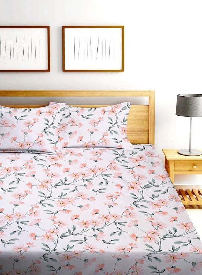 TARAIN COLLECTION Cotton Elastic Fitted Bedsheet with 2 Pillow Covers 18x28 InchesBedsheet Size - 72x78+10 inches (White) - Image 5