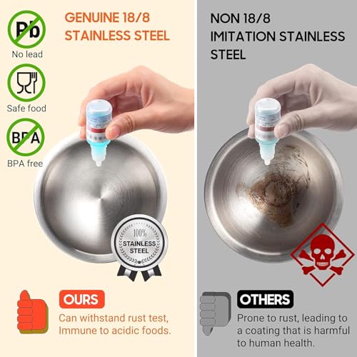 Tera 18/8 Stainless Steel Mortar and Pestle,Pill Crusher,Spice Grinder,Herb Bowl,Pesto Powder Food Safe ââ‚¬â€œ Gift Ideal, 1 - Image 2