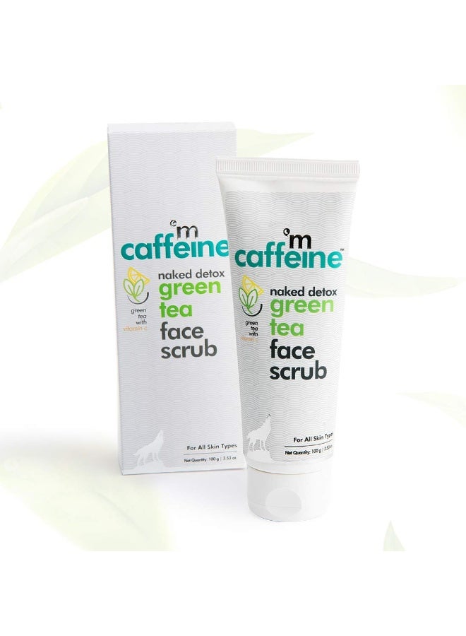 MCaffeine mCaffeine Green Tea Face Scrub with Vitamin C & Walnut for Women & Men | Removes Dirt, Blackheads & Gently Exfoliates Skin | For Oily, Normal, Dry, Combination & Sensitive Skin (100gm)  - Image 5