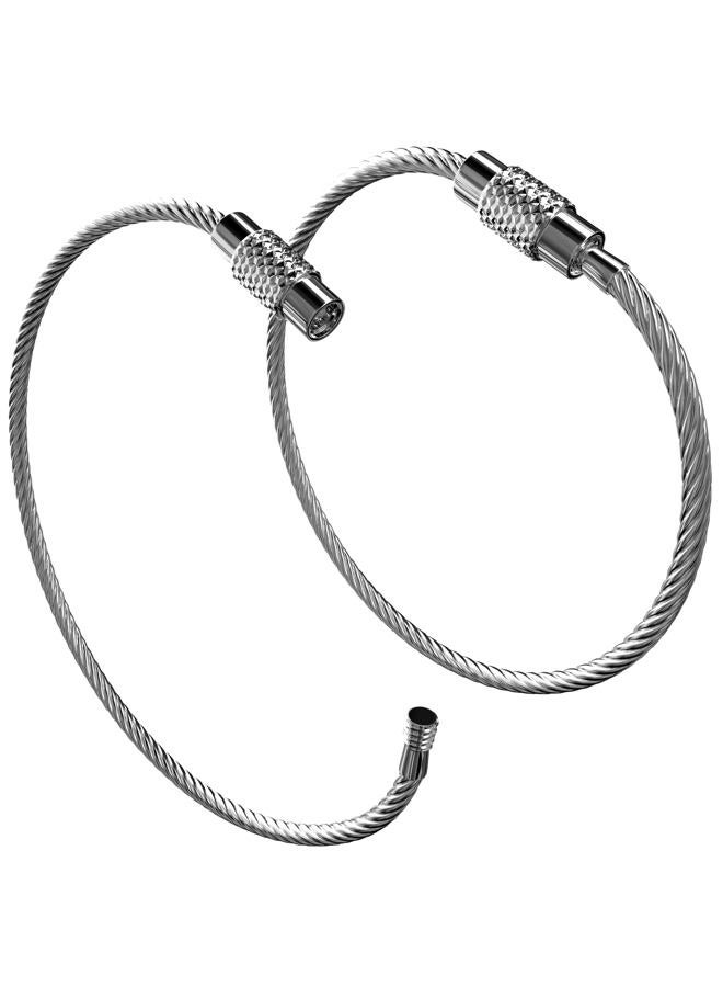 Shacke Initial Luggage Tag with Full Privacy Cover and Stainless Steel Loop (Black) (S) - Image 5